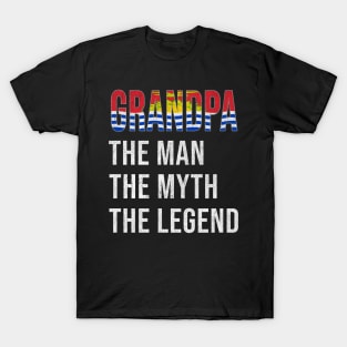 Grand Father I-Kiribati Grandpa The Man The Myth The Legend - Gift for I-Kiribati Dad With Roots From  Kiribati T-Shirt